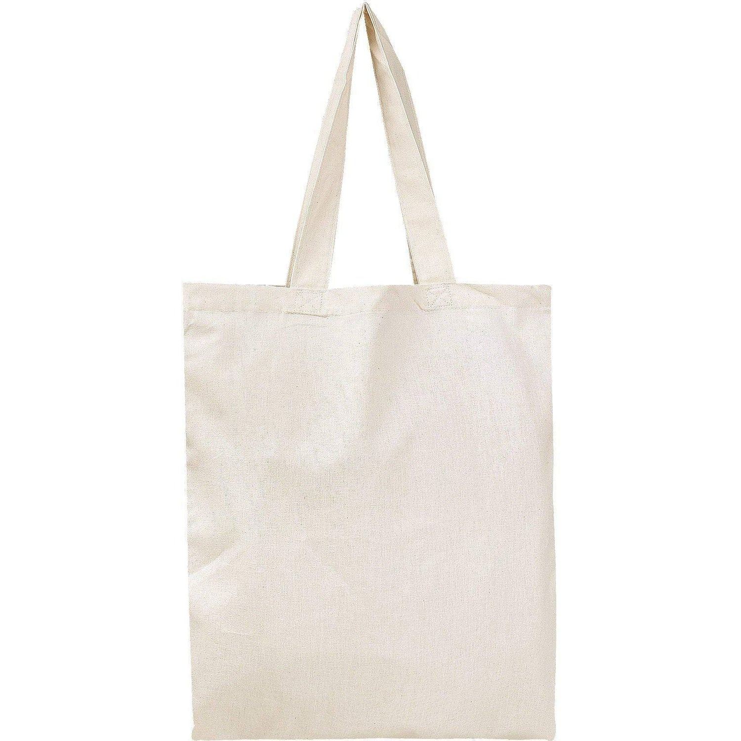 white cotton tote bag