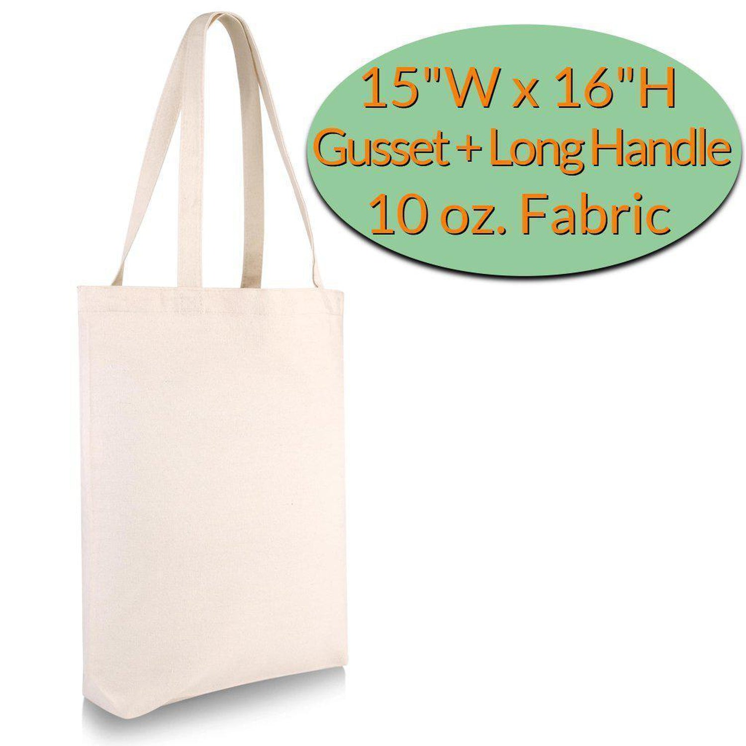 canvas tote bag long handle