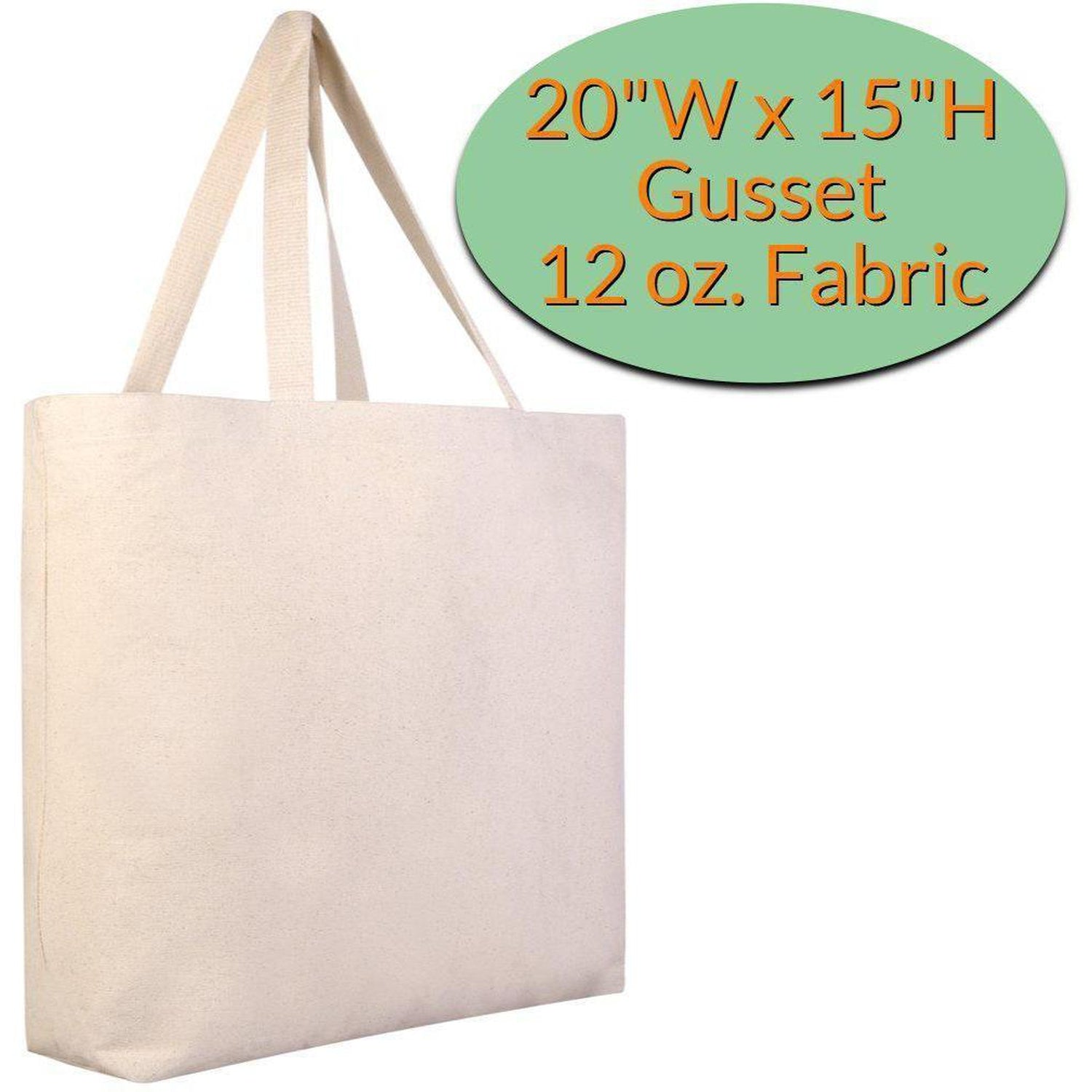 Large Canvas Tote Bags - Canvas Beach Bags | Shop Wholesale Tote Bags – BagzDepot™