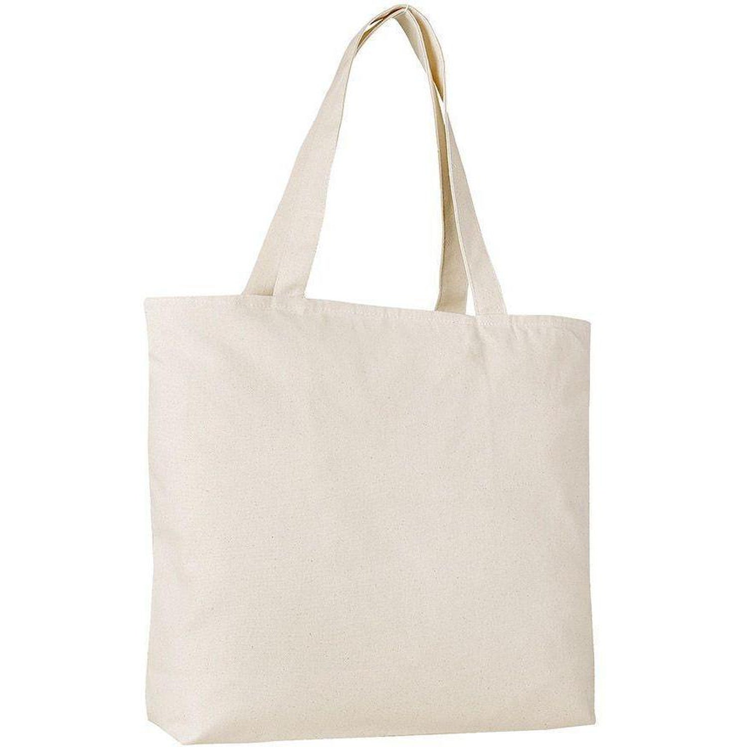 Large Canvas Tote Bags with Zipper & Bulk Canvas Bags Wholesale – BagzDepot™