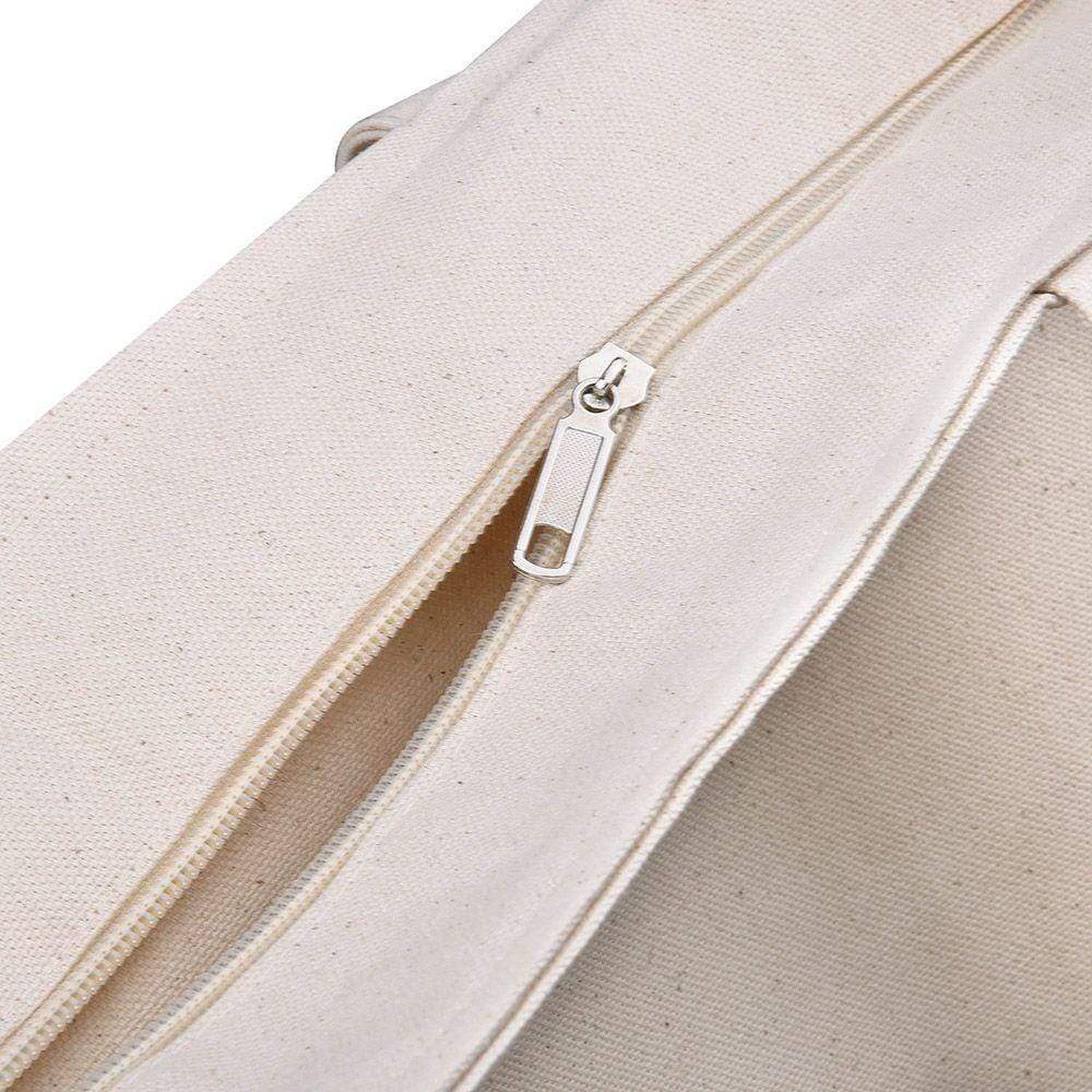 Large Canvas Tote Bags with Zipper & Bulk Canvas Bags Wholesale – BagzDepot™