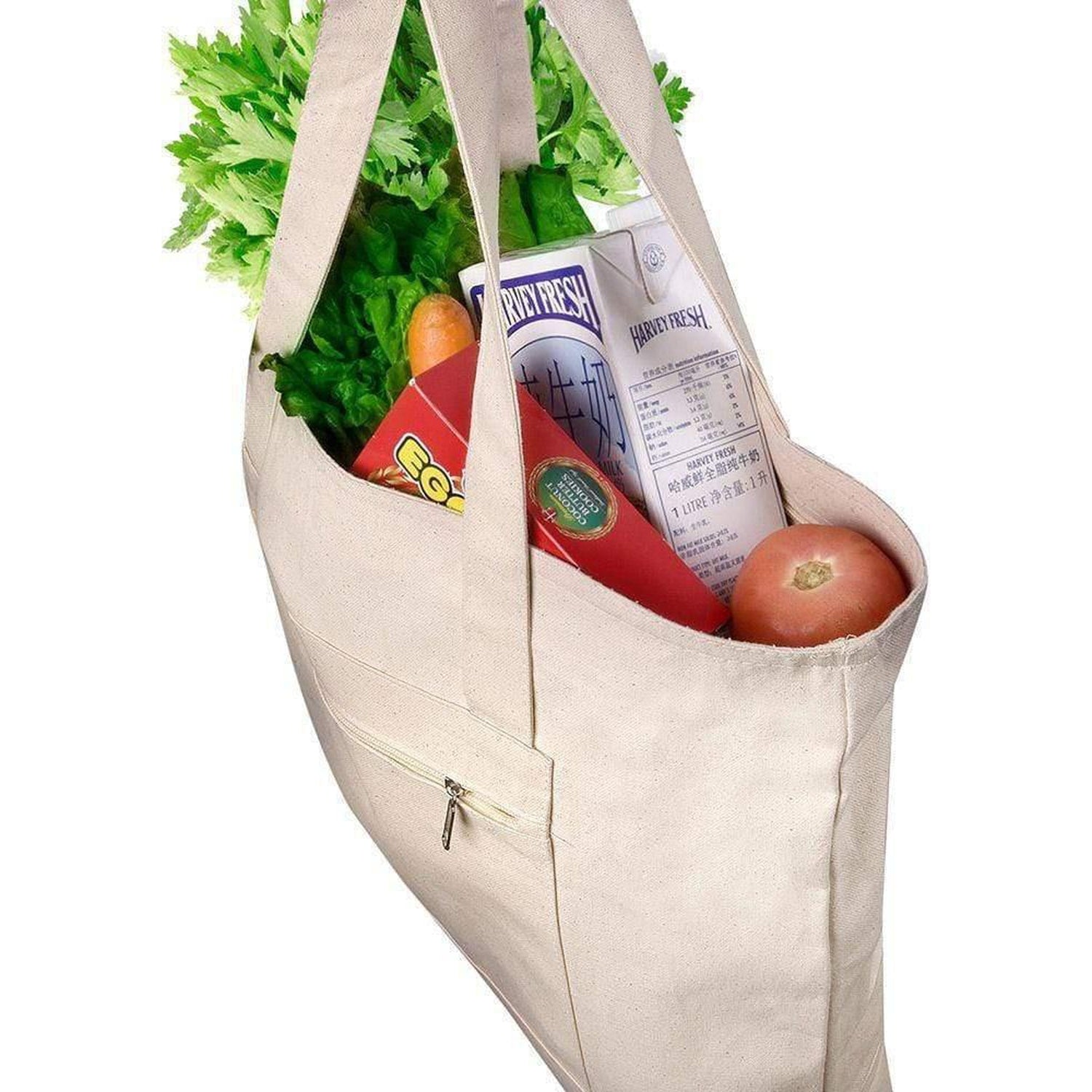 Canvas Tote Bags with Zipper & Wholesale Large Canvas Tote Bags – BagzDepot™