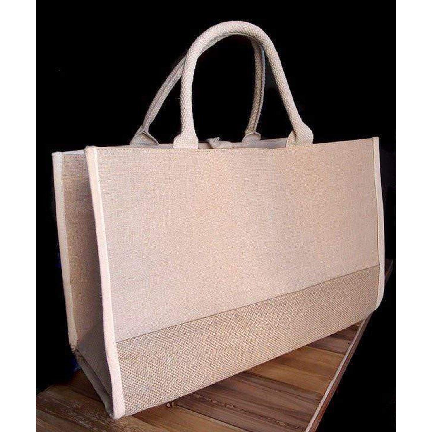 burlap tote