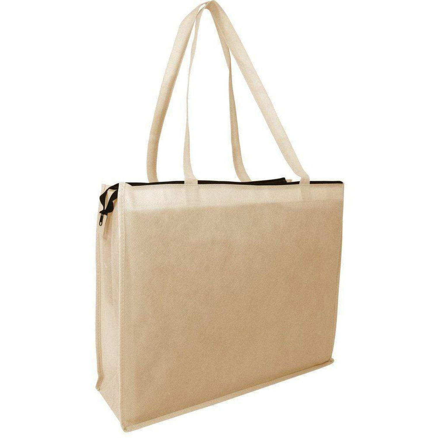 Wholesale Large Tote Bags - Cheap Non Woven Bags with Zipper – BagzDepot™