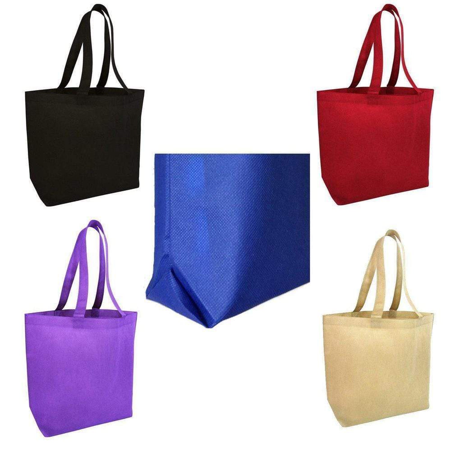 Promotional Non-Woven Large Size Tote Bags with Bottom Gusset - Single Bags