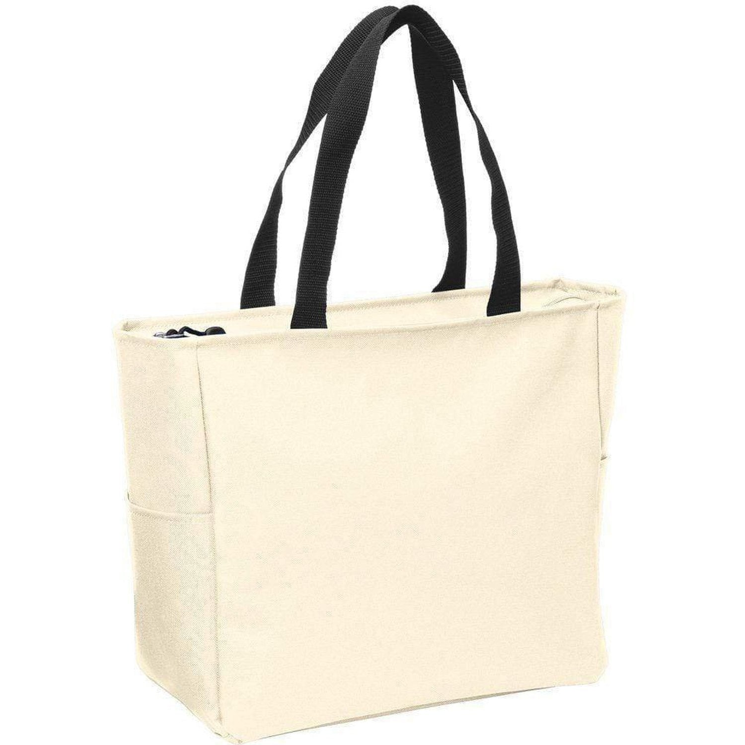 Canvas Tote Bags with Zipper - Wholesale Zip Top Tote Bags – BagzDepot™