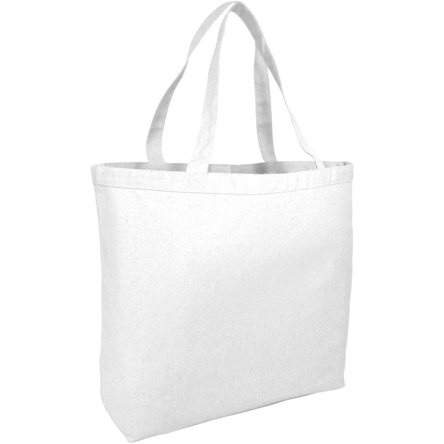 Large Canvas Tote Bags with Hook and Loop Closure - 12 Pack Large Canvas Totes – BagzDepot™