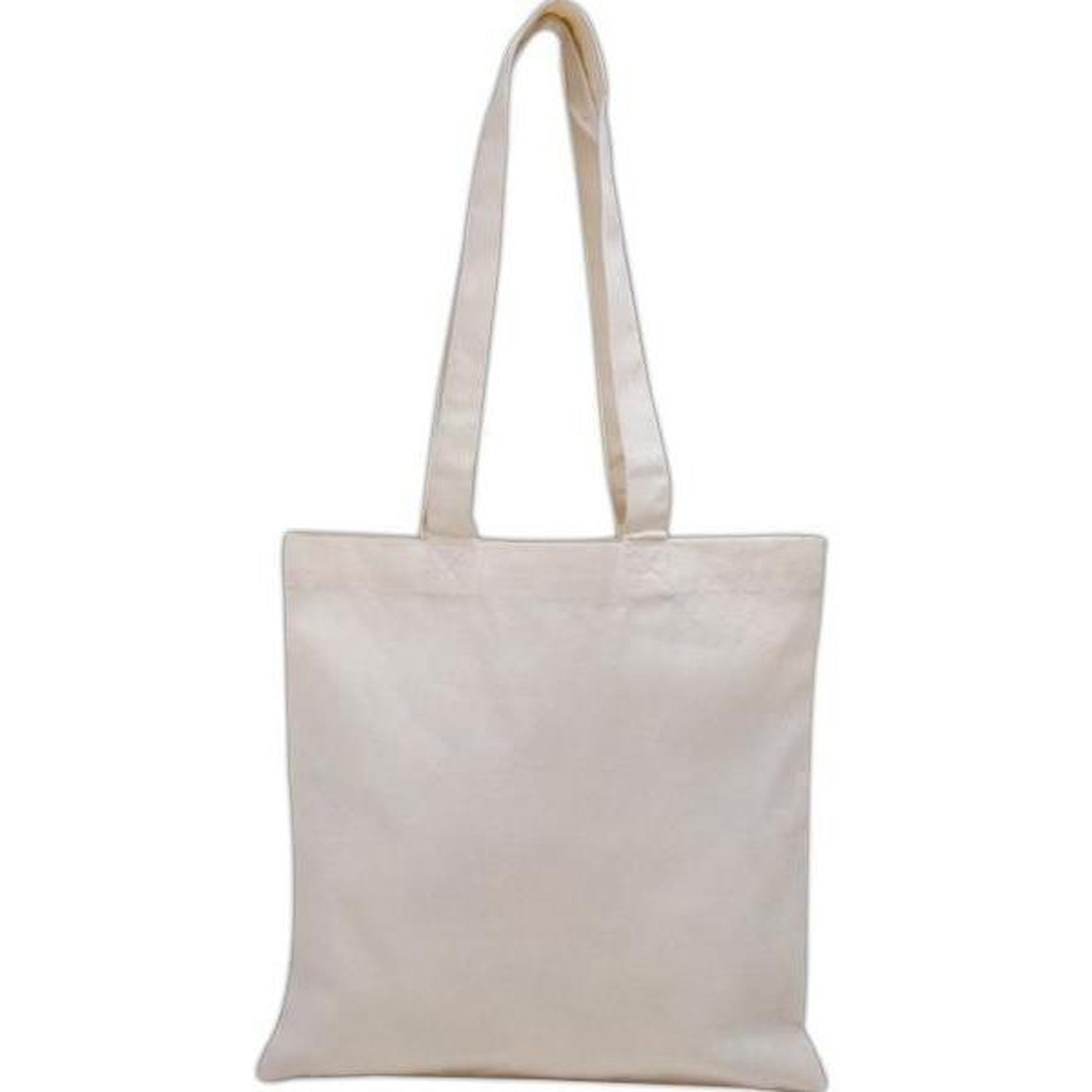 Basic Cotton Tote Bags Bulk with Over the Shoulder Handles - TB100L ...