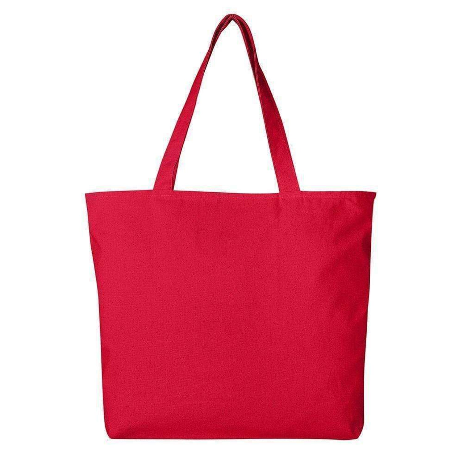 Set of 12 - Canvas Square Bottom Tote Bag with Zipper Closure, Bulk Totes – BagzDepot™