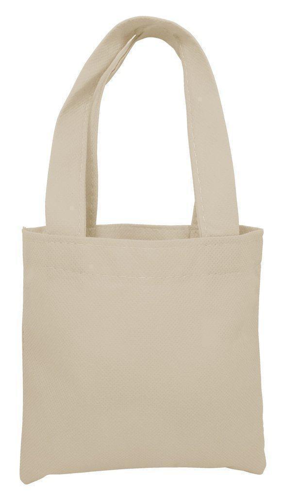 Set of 50 Non-Woven Mini Tote Bags - Reusable Mini Gift Bags in Bulk – BagzDepot™