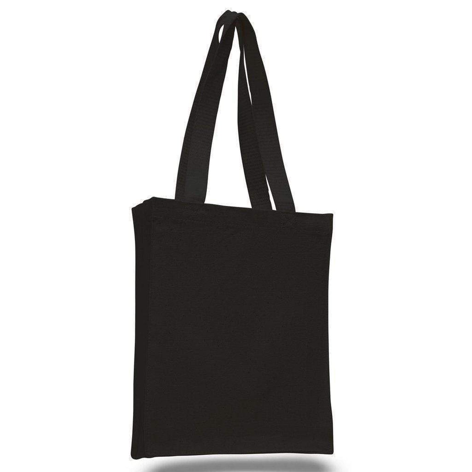 Canvas Tote Bag Book Bag w/ Gusset Side & Bottom, Various Colors - Set of 12 – BagzDepot™