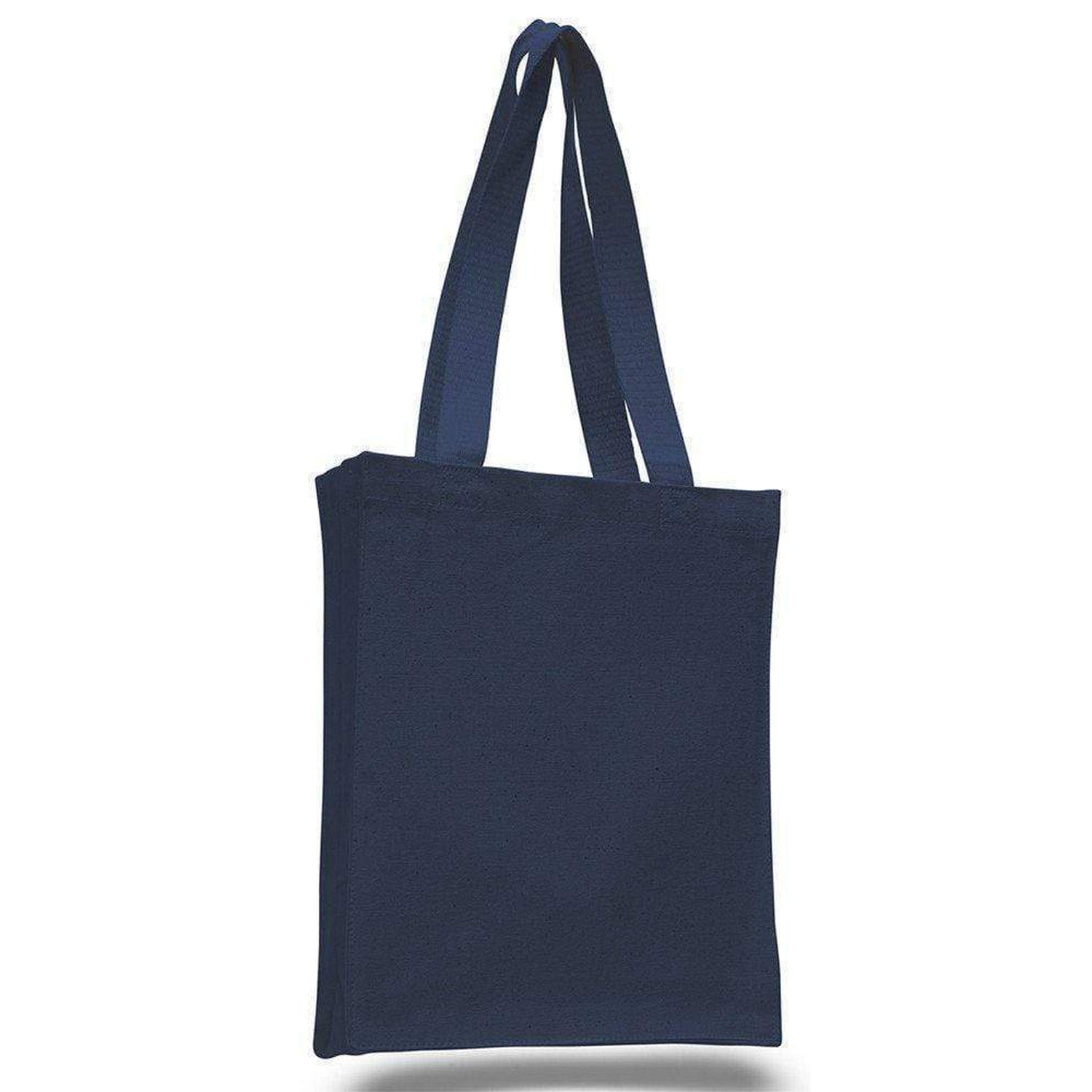 Canvas Tote Bag Book Bag w/ Gusset Side & Bottom, Various Colors - Set of 12 – BagzDepot™