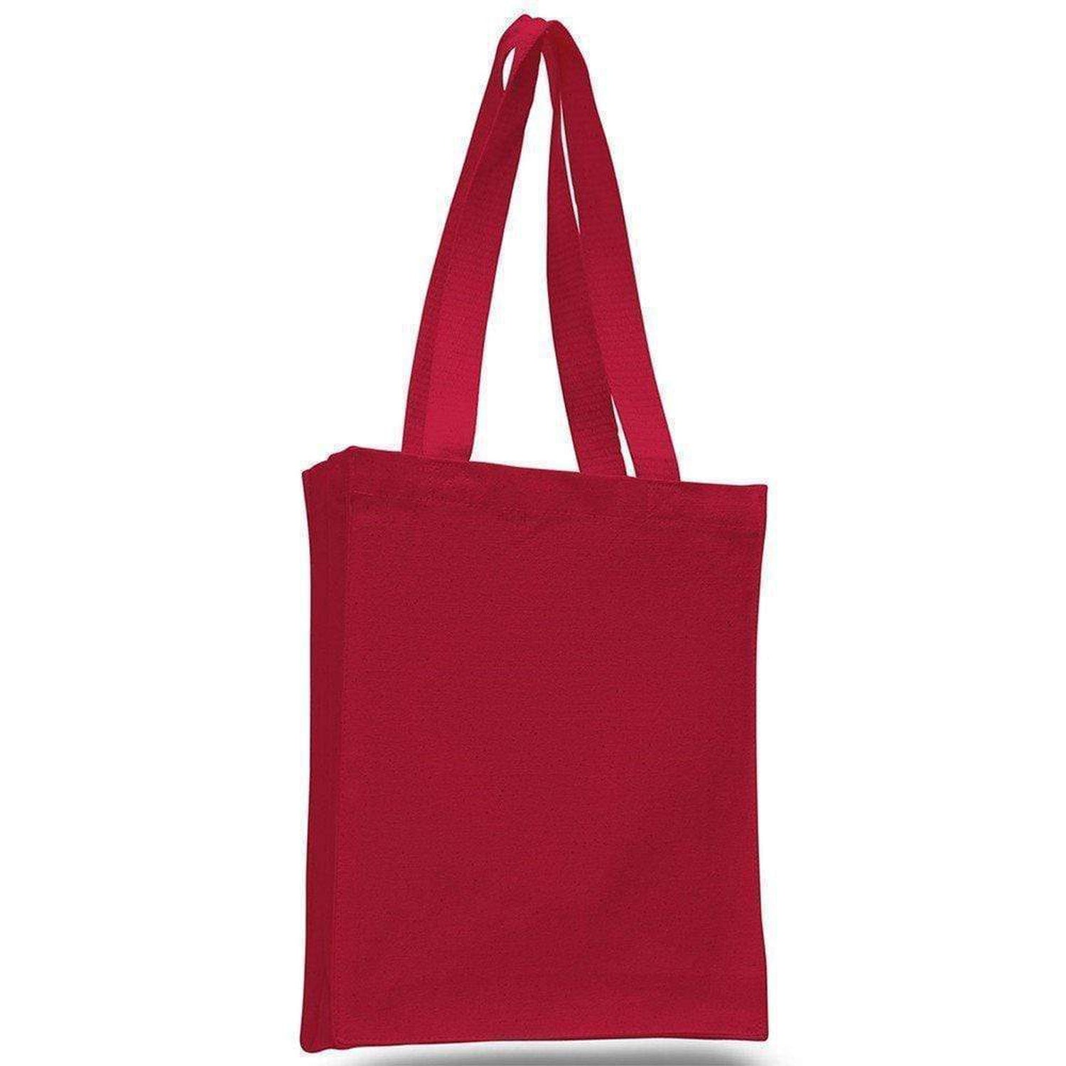 Canvas Tote Bag Book Bag w/ Gusset Side & Bottom, Various Colors - Set of 12 – BagzDepot™