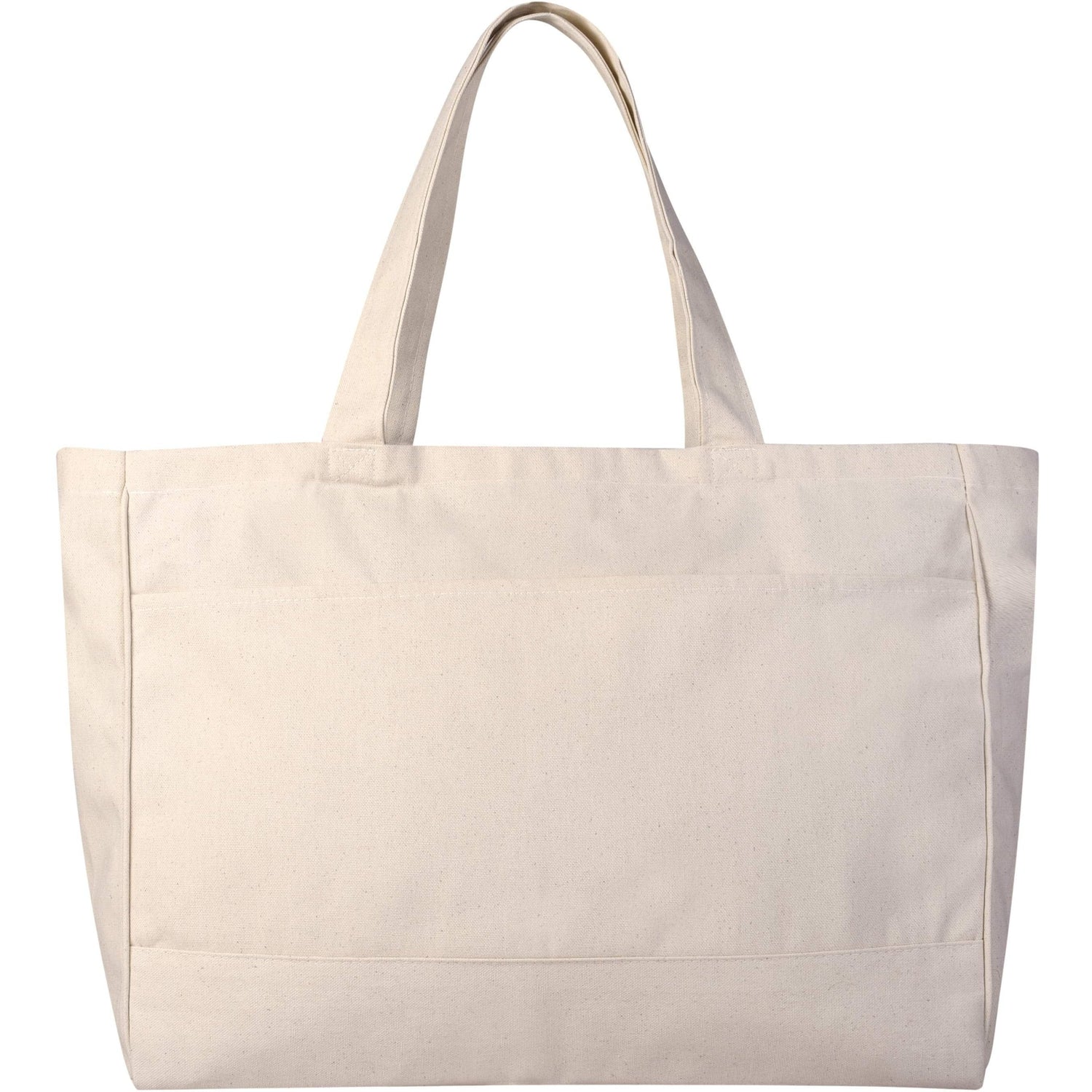 Canvas Tote Bags Wholesale, Large Canvas Tote Bag with Zipper Pocket – BagzDepot™