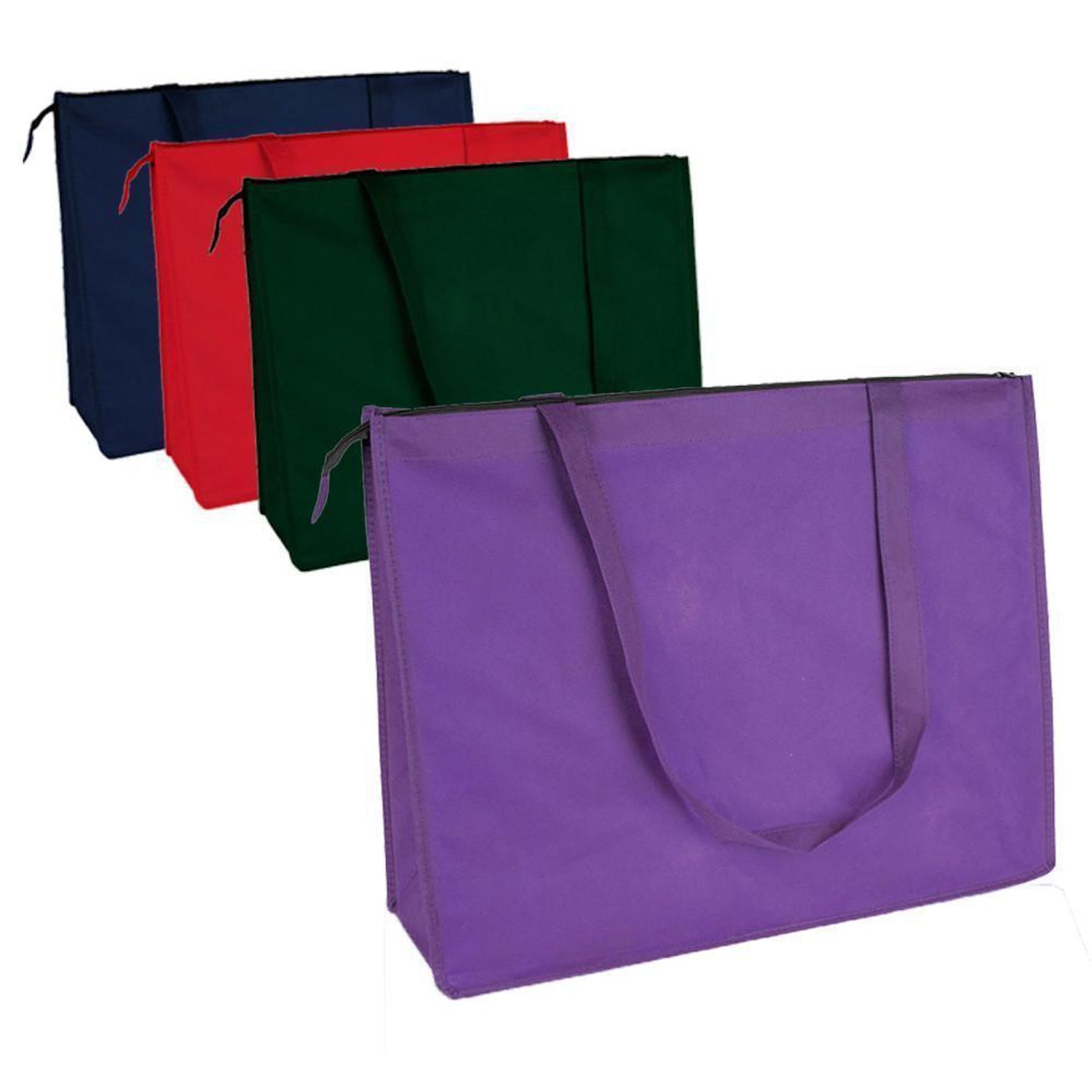Wholesale Large Tote Bags - Cheap Non Woven Bags with Zipper – BagzDepot™