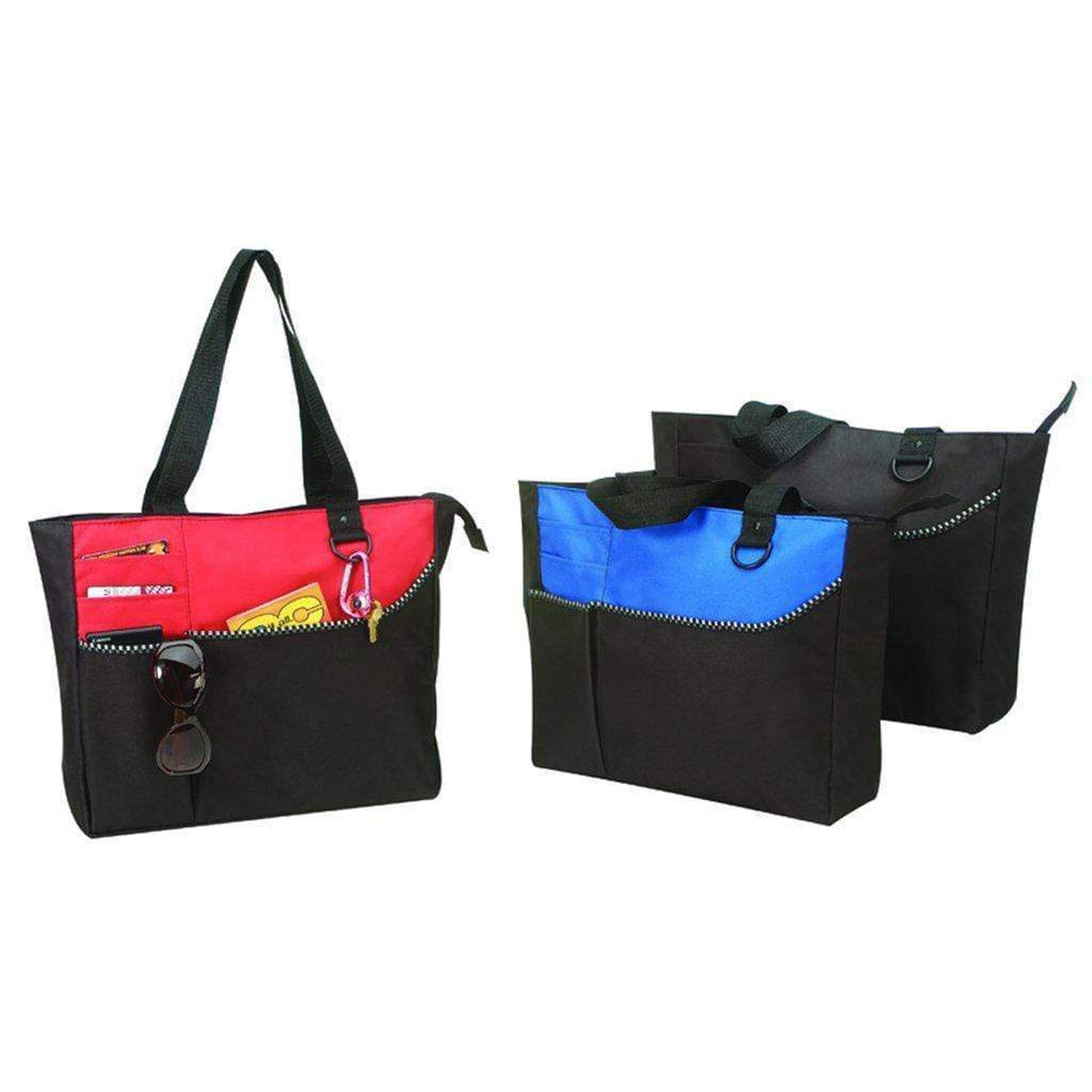 Wholesale Polyester Tote Bags with Zipper - BS209 – BagzDepot™