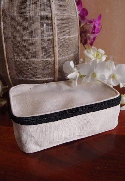 Wholesale Makeup Bags - Canvas Zippered Travel Kit Make up Bag - B695