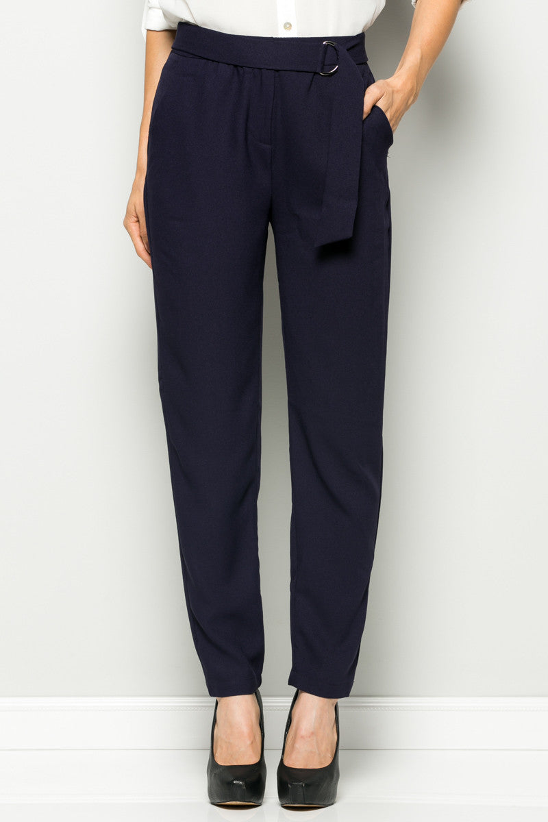 navy high waisted pants