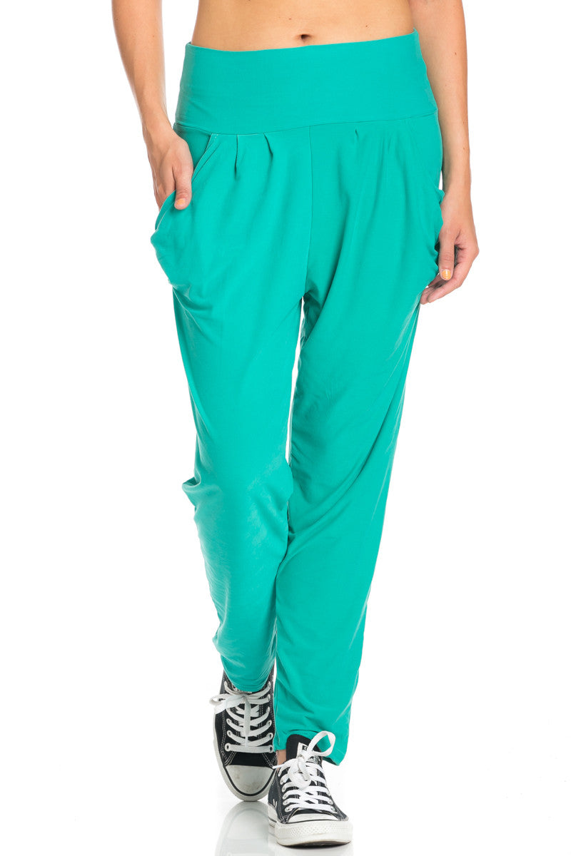 teal jogger pants