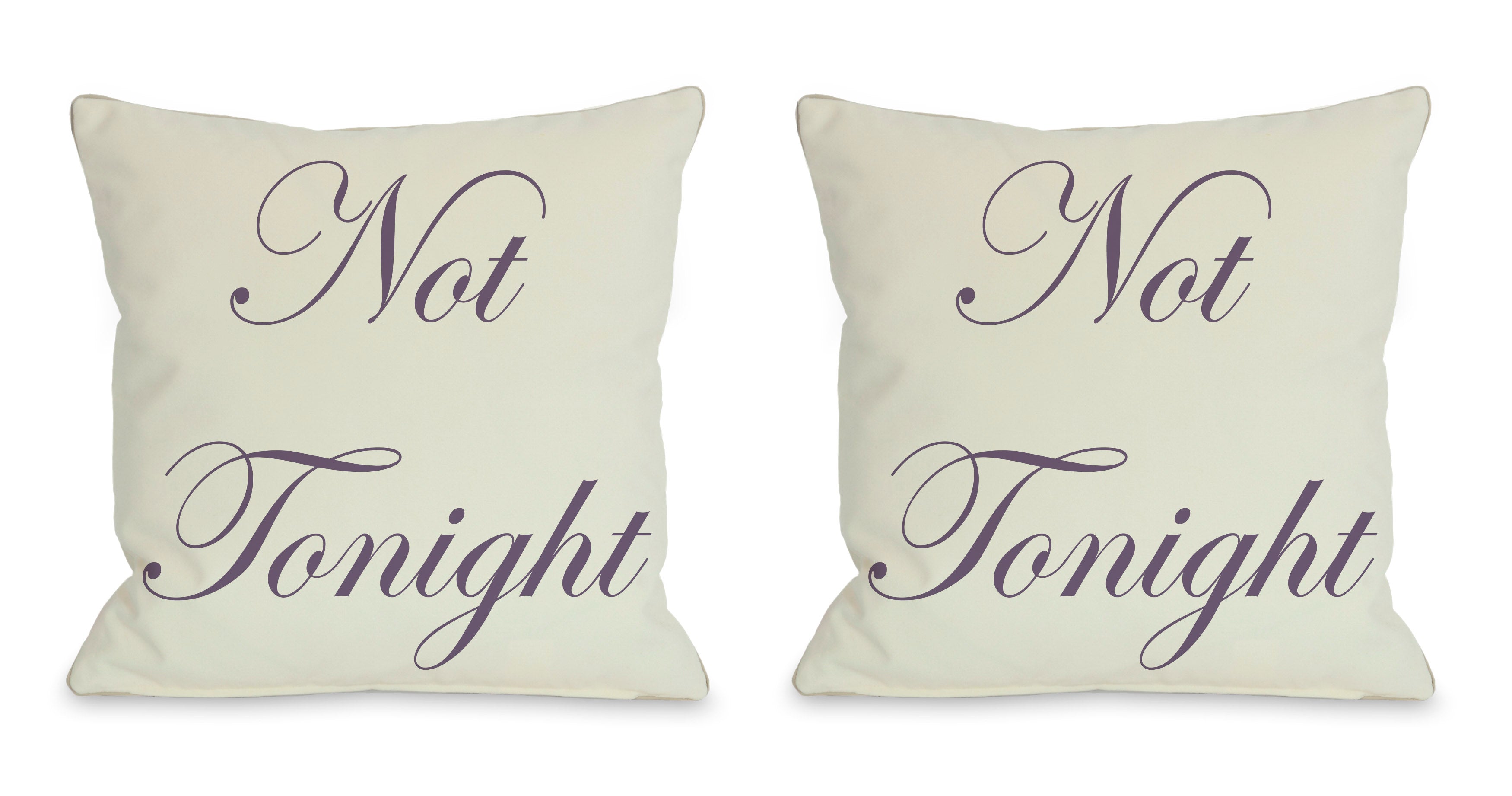 kitson tonight not tonight pillow