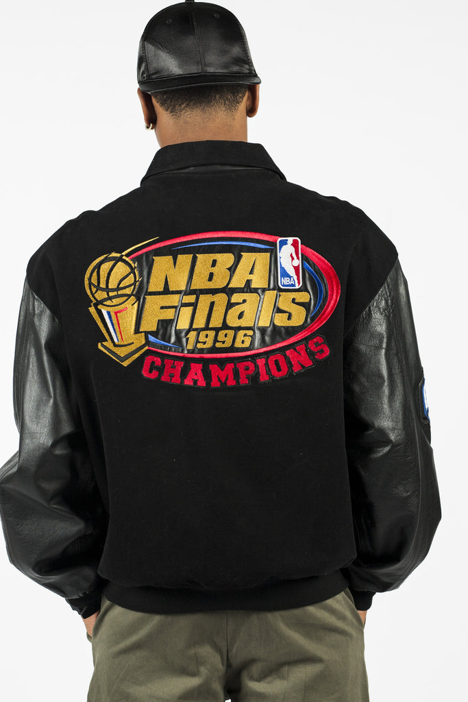 chicago bulls championship leather jacket