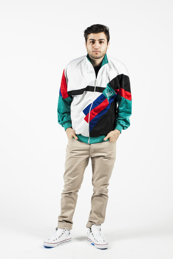 adidas multicolor track jacket