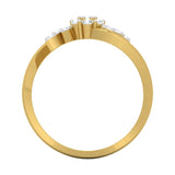 diamond studded gold jewellery - Agnese Casual Ring - Pristine Fire - 3