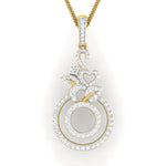 diamond studded gold jewellery - Chloe Fashion Pendant - Pristine Fire - 2