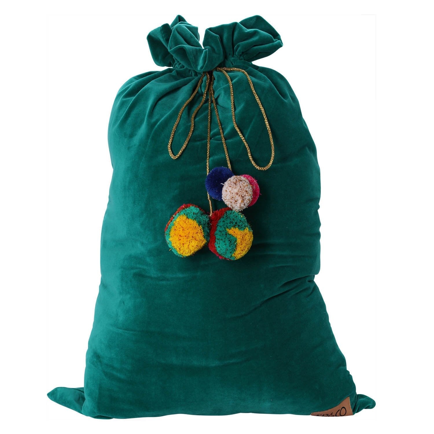 Kip & Co Jade Green Velvet Santa Sack