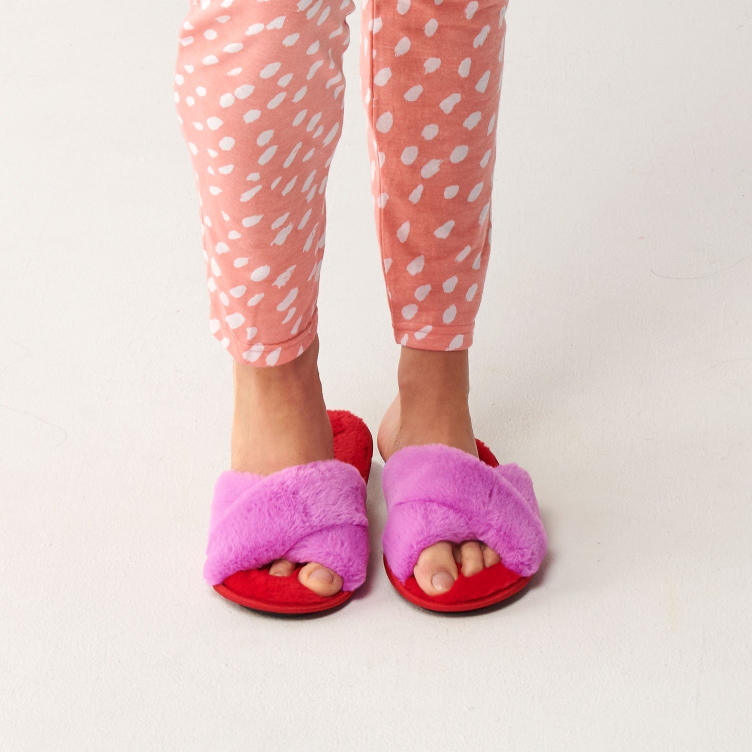 Kip & Co Raspberry Bubble Adult Slippers