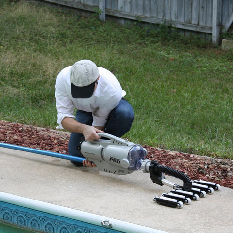 preparing vacuum for pool