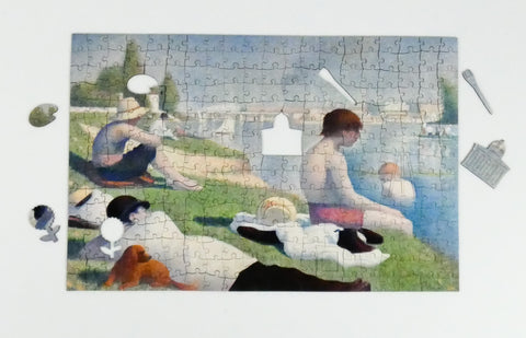 Bathers at Asnieres Seurat wooden jigsaw puzzle
