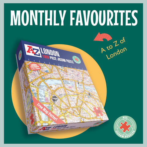 A to Z London City Map 1000 Piece Jigsaw Puzzle