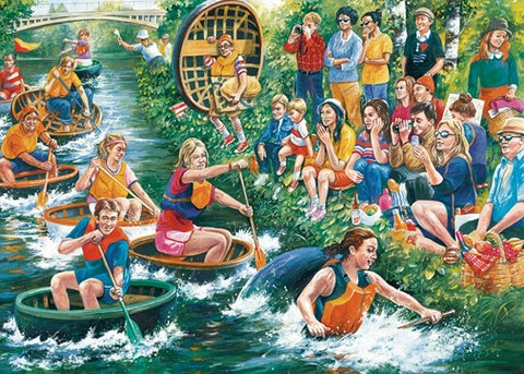 Falcon de luxe The Coracle Regatta 1000 Piece Jigsaw Puzzle