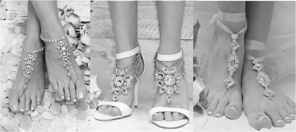 bridal barefoot sandals