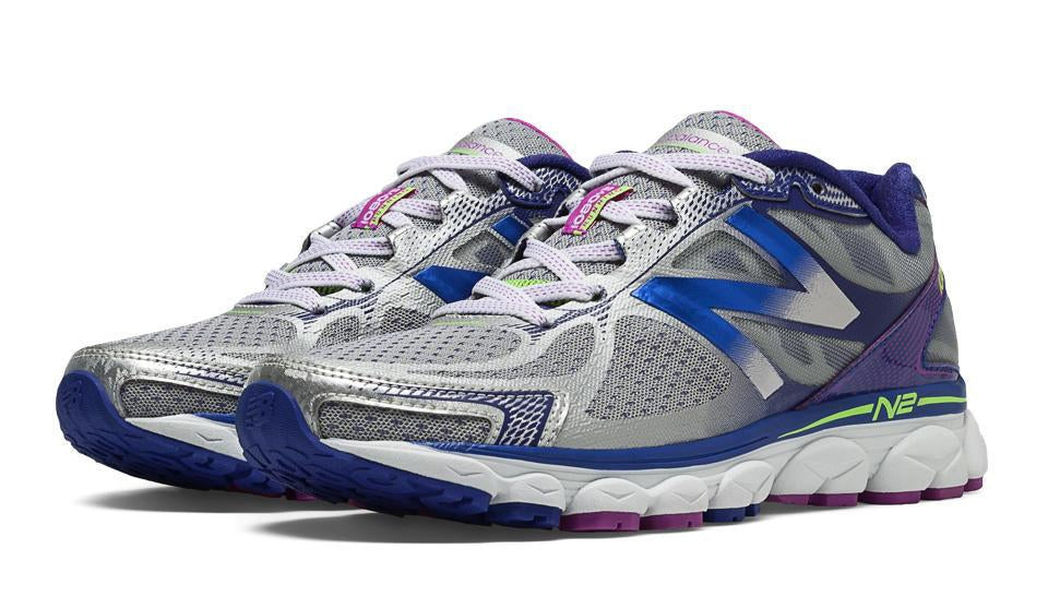 new balance 1080v5 women's shoes silver/blue