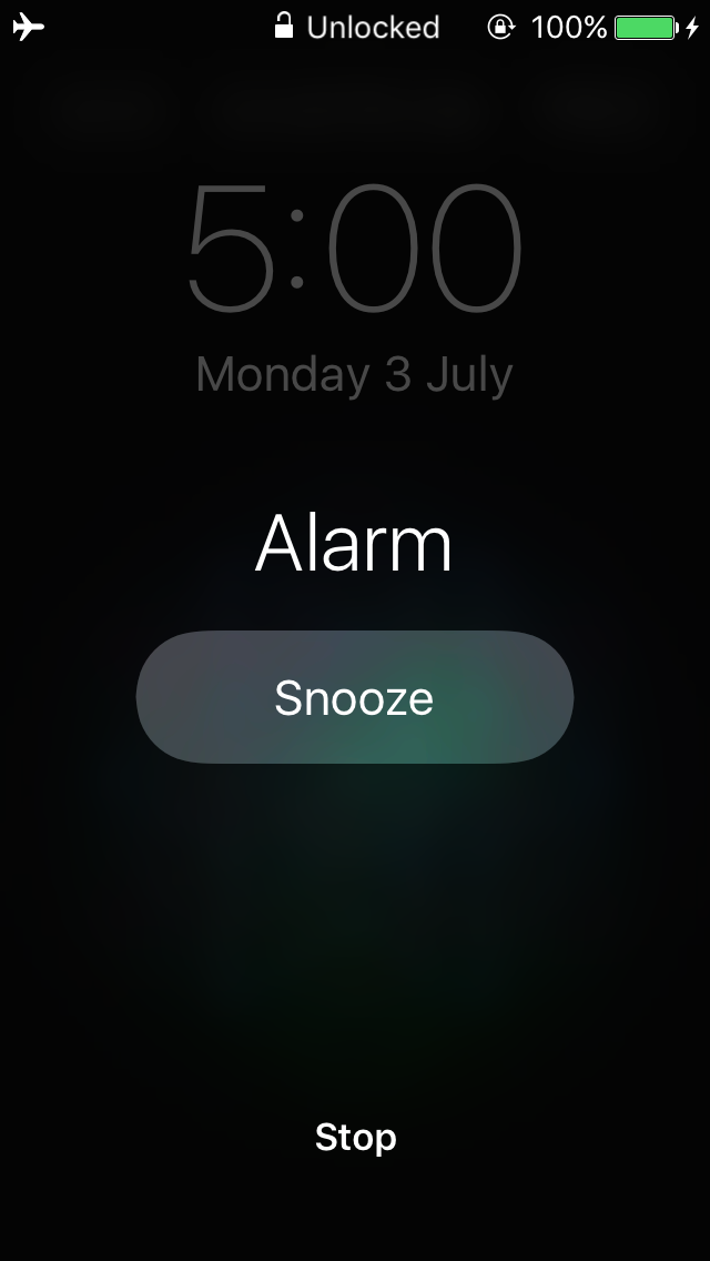 5am alarm snooze early sleep