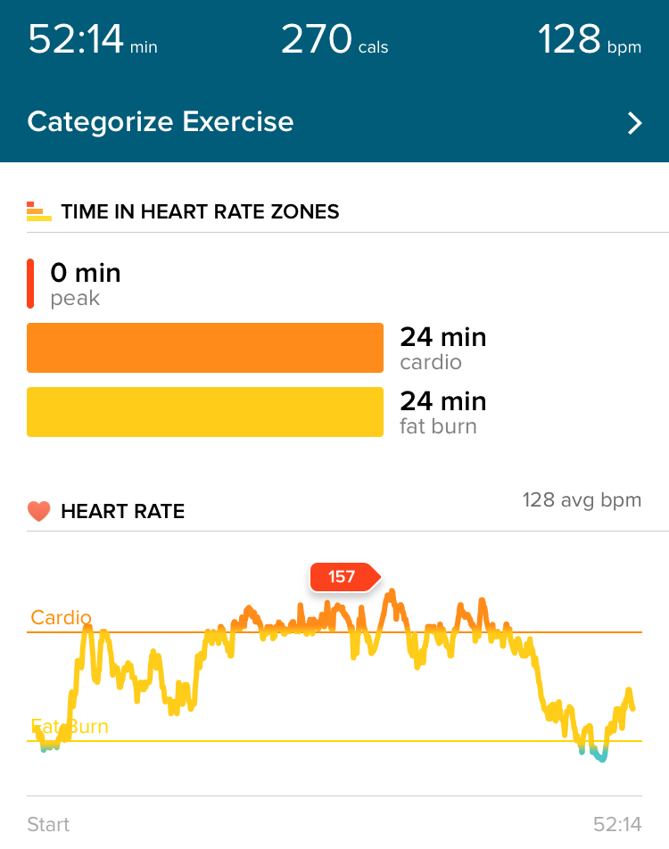 fitbit workout