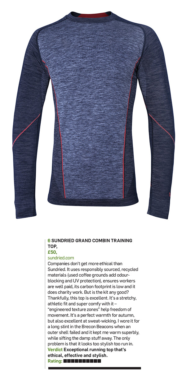 Outdoor Fitness Magazine October Featuring Sundried Long Sleeved Top