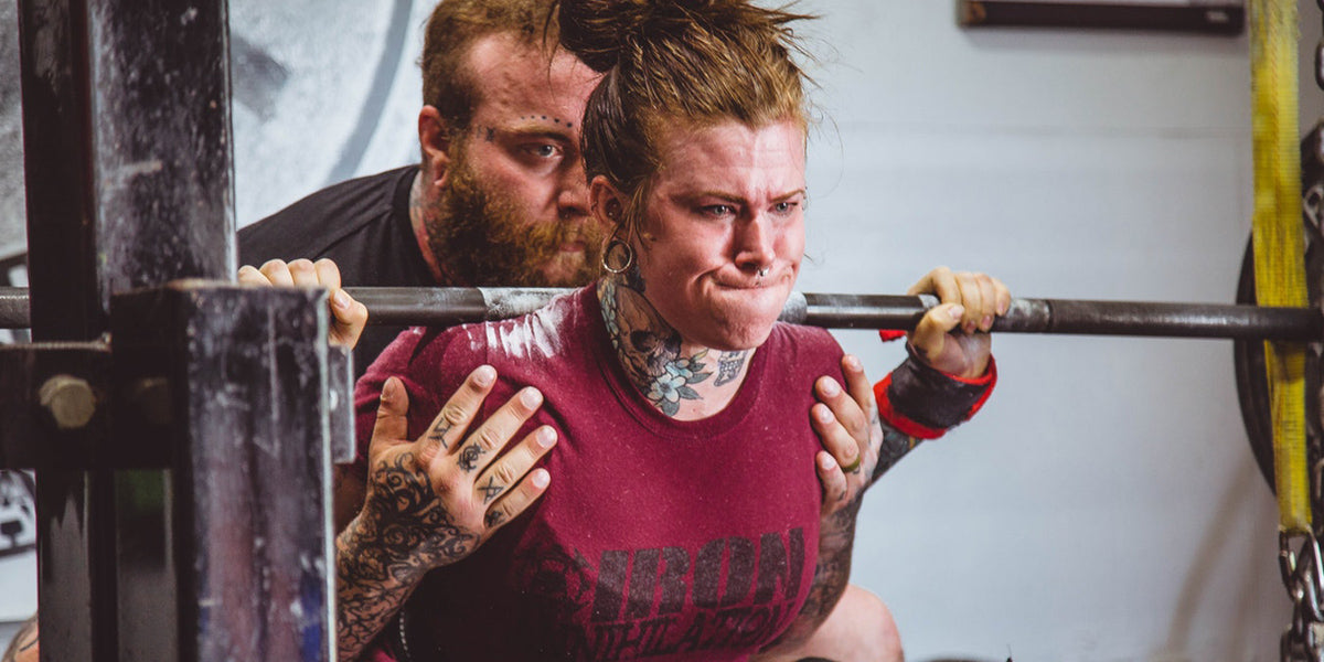 gymspotter gewichten heffen squat powerlifter