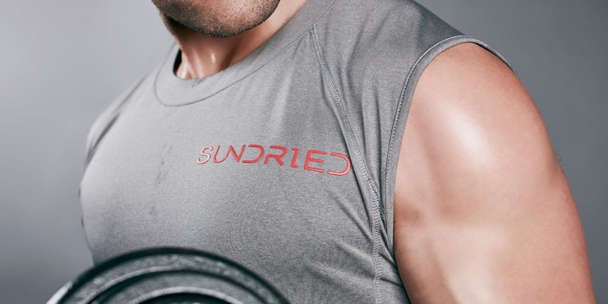 Men's sleeveless t-shirts vests gym tops for men