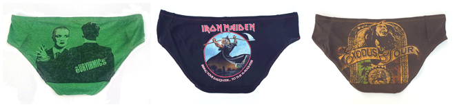 Rachael turned the Eurythmics, Iron Maiden and Bob Marley tees into super fun undies! | La Vie en Orange