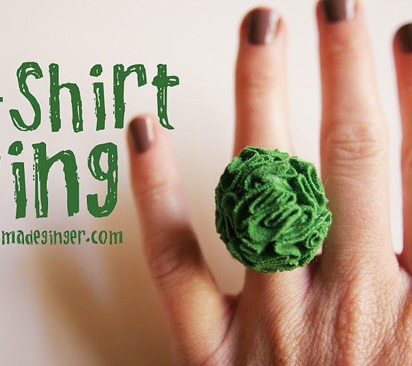  Tshirt ring tutorial from Homemade Ginger