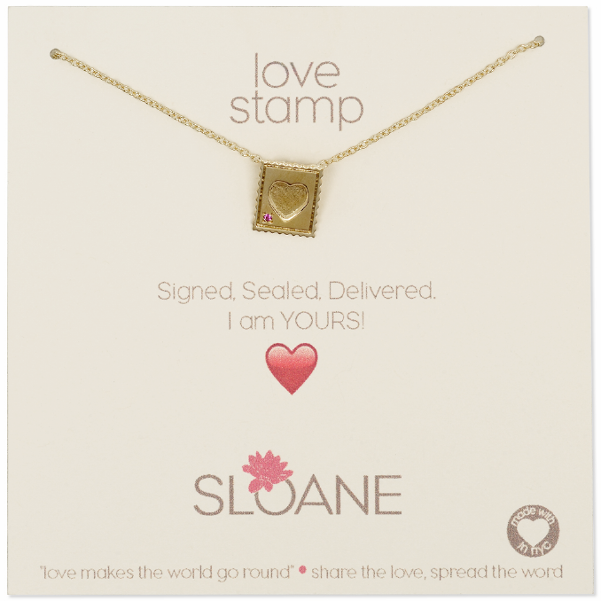 Mini Love Stamp Necklace