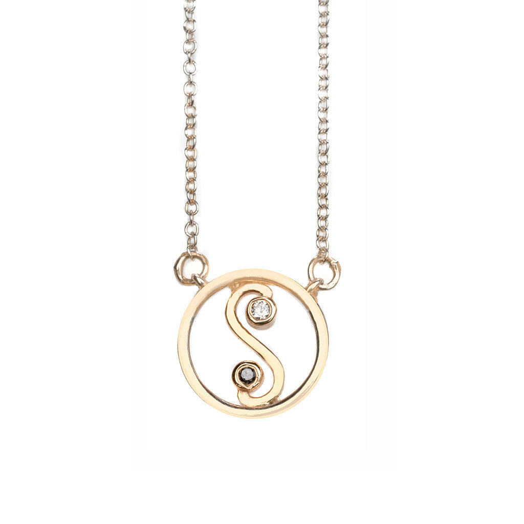 Yin Yang Diamond Necklace