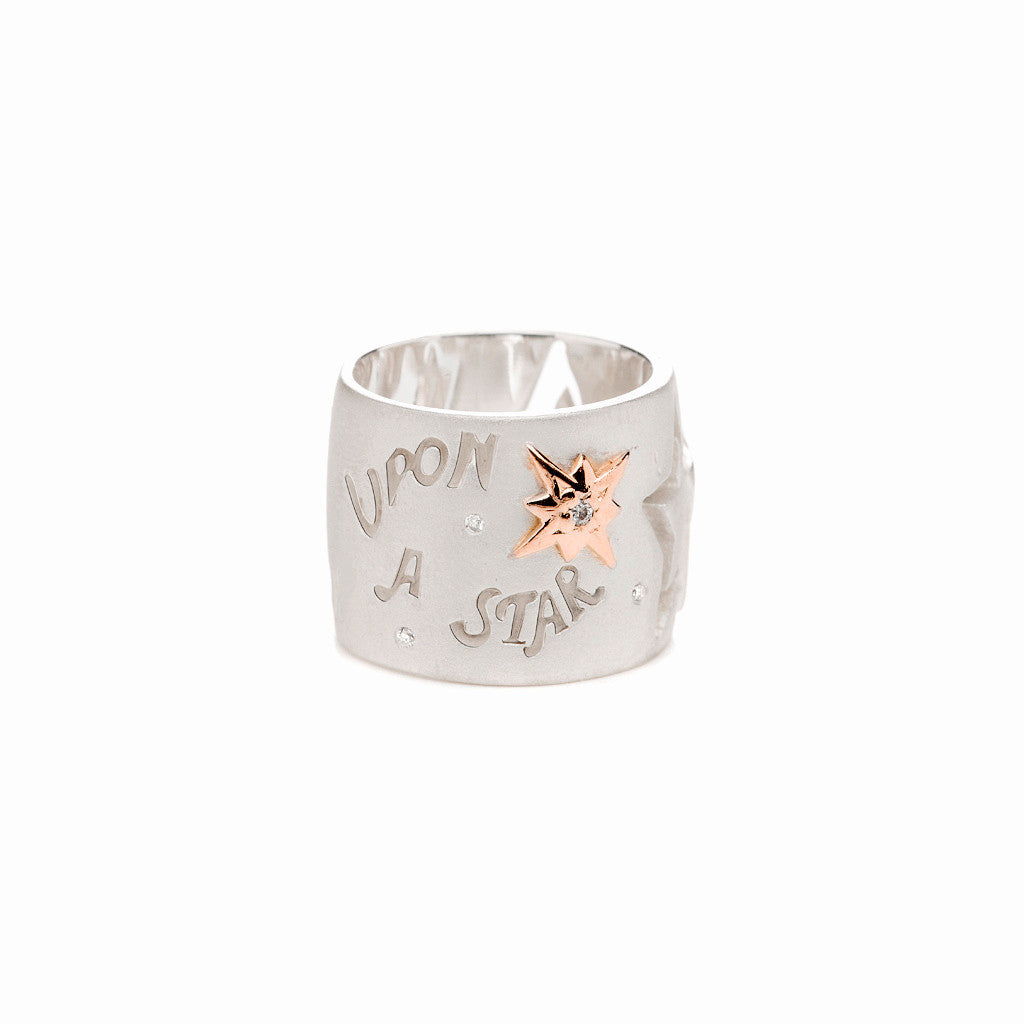 Diamond Wish Upon a Star Band Ring