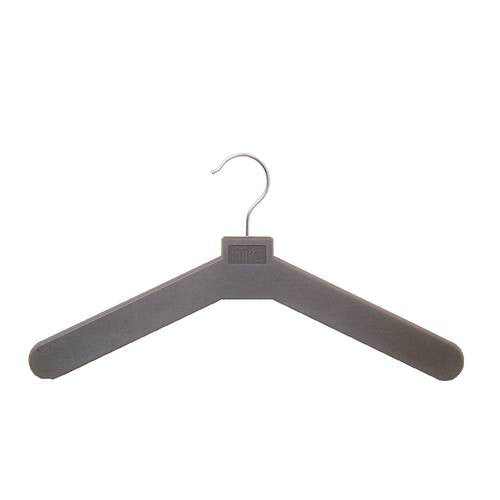 black plastic hangers