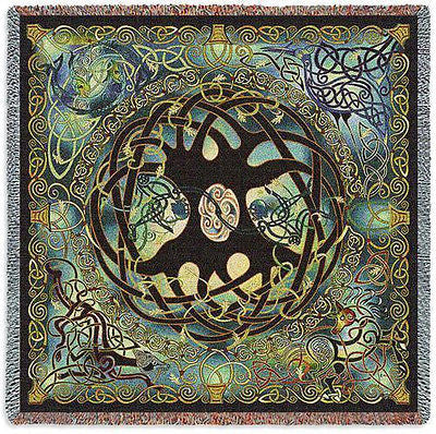 54x54 CELTIC TREE OF LIFE Tapestry Throw Blanket - Tapestry Shoppe - Celtic Tree Of Life Tapestry