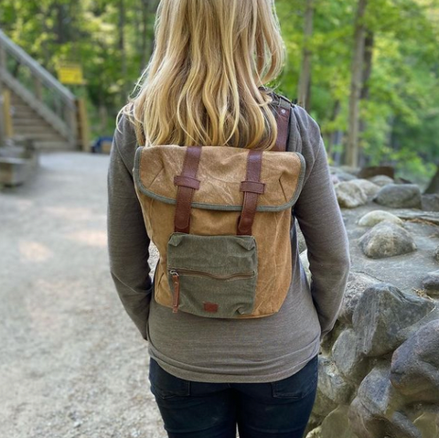 Up-Cycled Canvas Backpack