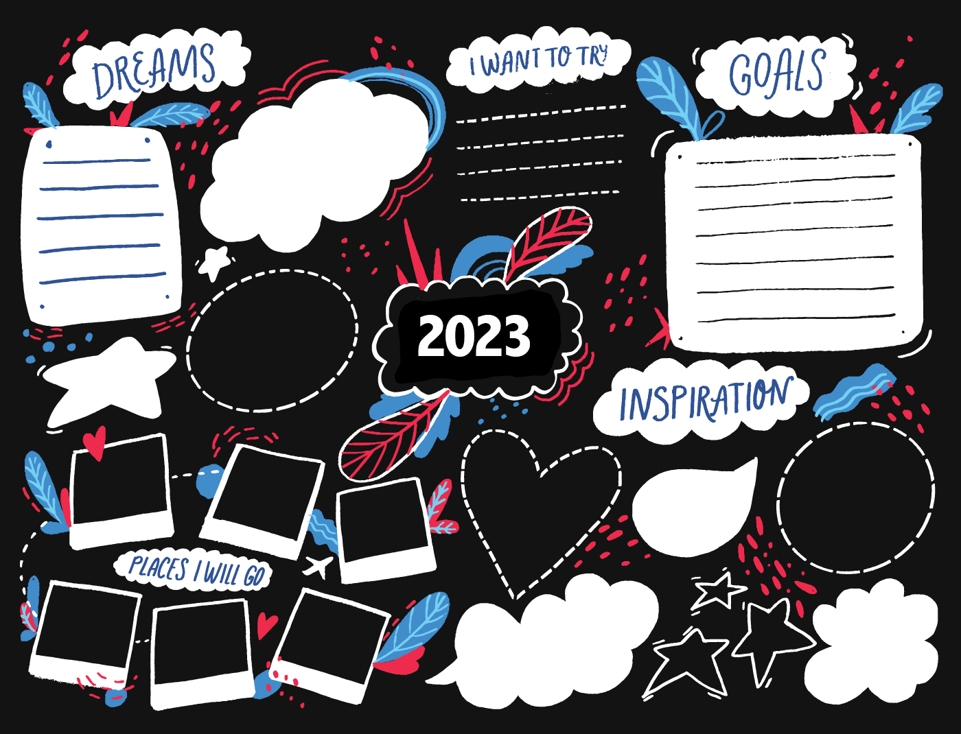 Make a Vision Board - Clarify your direction for 2023 (and beyond) with this inspiring art project.